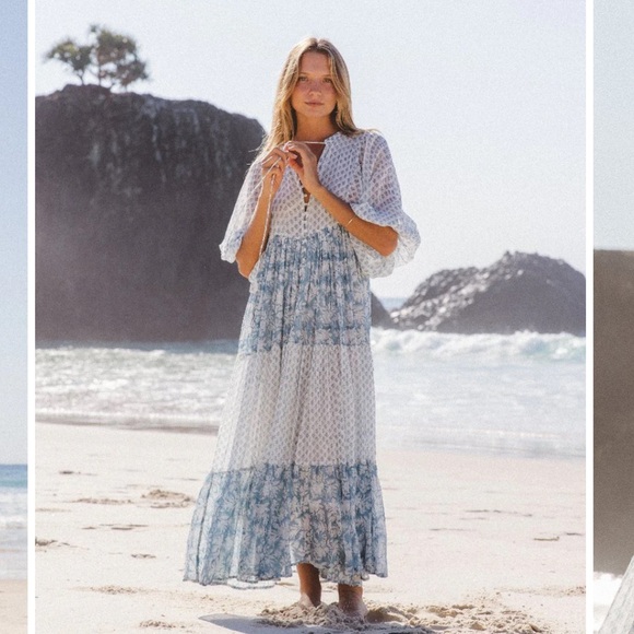 Daughters of India Nora Aquamarine Dress - Picture 2 of 10